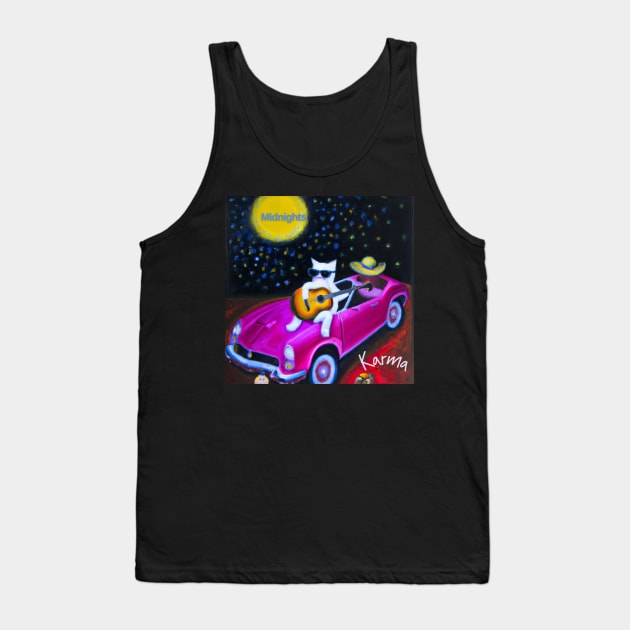 Karma is a cat Midnights Tank Top by DadOfMo Designs